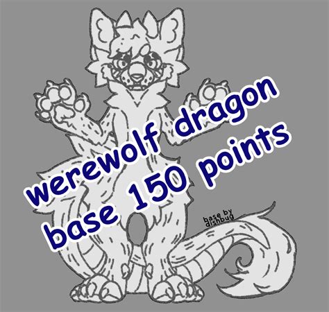 Anthro Werewolf Dragon Base P2u By Paytousebases On Deviantart