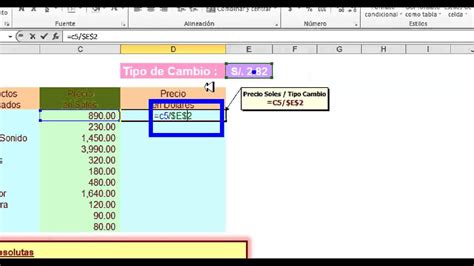 Referencias De Celda Excel 2010 Youtube