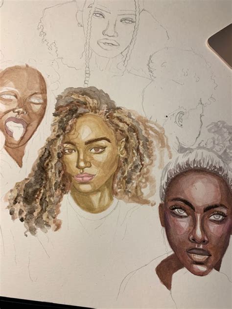Practicing Using Different Colors For Different Skin Tones Follow