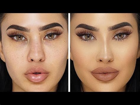 Contouring Nose With Makeup Before And After