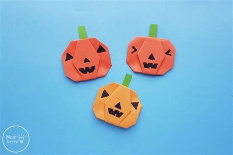 How To Make An Easy Origami Pumpkin Mombrite