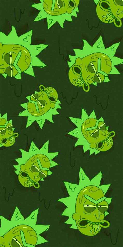 Rick And Morty Phone Wallpaper Dope Wallpaper With Toxic Rick 🦠