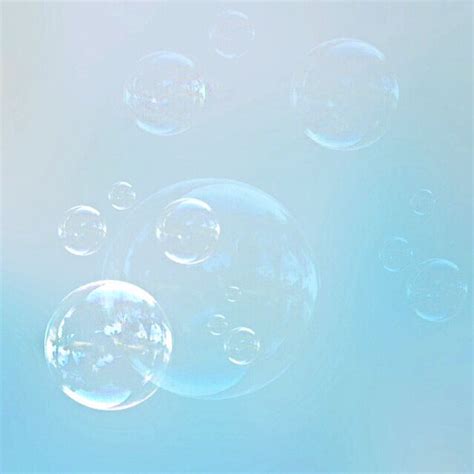 Bubble Reflection Wallpaper Background Light Blue Aesthetic Baby