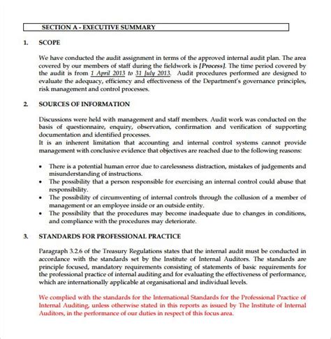 I am an undergraduate senior majoring in accounting and currently enrolling in the mater accounting of science program of uiuc. 18+ Internal Audit Report Templates - Free Sample, Example ...