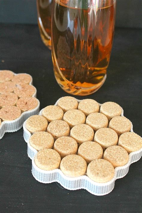 Picture Of Stylish Diy Wine Cork Coasters To Make 2