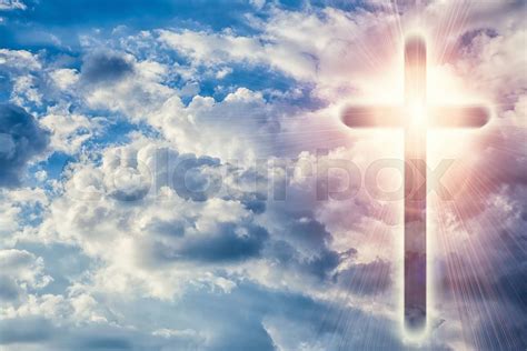 Christian Cross In Heavens Stock Image Colourbox