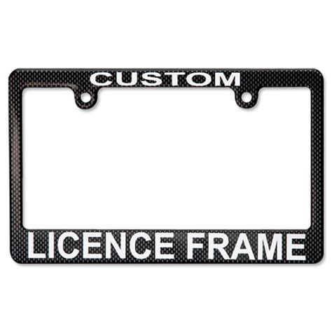 Universal chrome motorcycle license plate frame by united pacific®. Original Custom License Plate Frame Black for Motorcycle