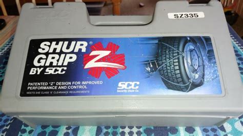 Scc Shur Grip Z Tire Snow Chains Sz335 Free Ship See Item Details 4