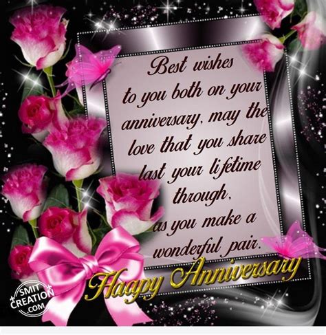 To You Both On Your Anniversary May The Love That You Share Last Your