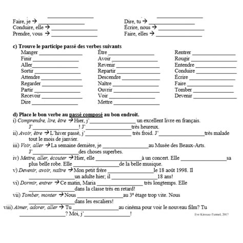 Se souvenir de moi non recommandé sur les ordinateurs partagés. Exercices de conjugaison - Niveau A2-B1