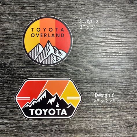 Toyota 4wd Outdoor Adventure Vinyl Stickers Decal Tacoma Etsy In