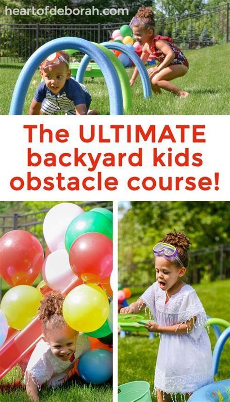Build your own backyard obstacle course. The ULTIMATE Obstacle Course for Kids & Backyard Fun Ideas | Kids obstacle course, Backyard ...