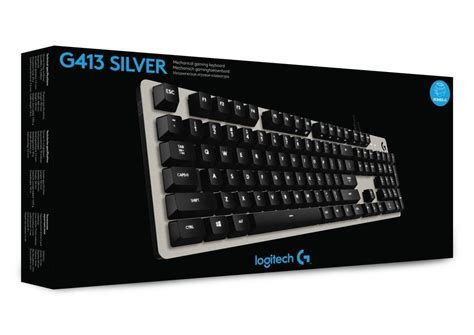 Logitech G413 Silver Mechanikus Gaming Us Billentyűzet Ezüst Usb 920