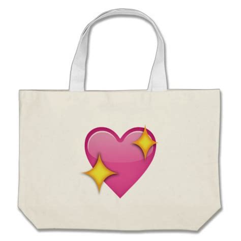 Maybe you would like to learn more about one of these? Sparkling Heart Emoji Large Tote Bag - EmojiPrints