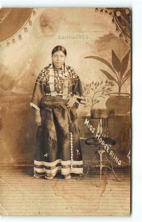 South Dakota Rosebud Sioux Native American Indian Rppc Photo Postcard Woman Ebay Native