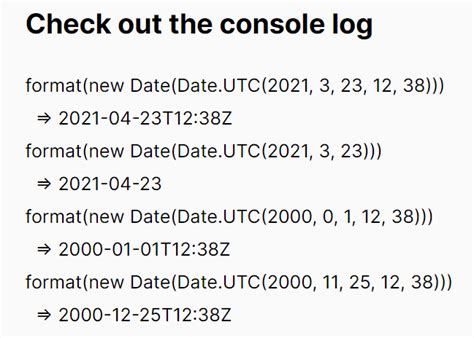 Convert Date Objects Into Iso 8601 Utc Strings Isoformat Css Script