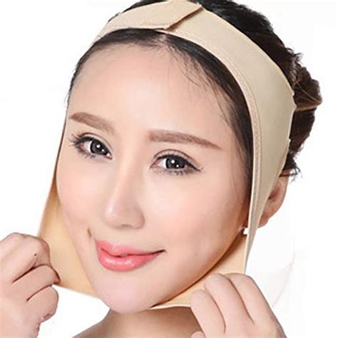 us 7 56 facial slimming bandage face v shaper relaxation lift up belt reduce double chin tool