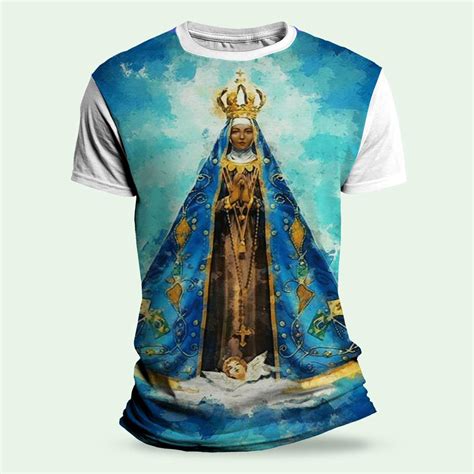 Camiseta Religiosa Católica Nossa Senhora Aparecida Iv Camisetas KayrÓs