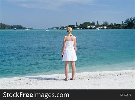 Woman Looking Out To Sea Free Stock Images And Photos 697670