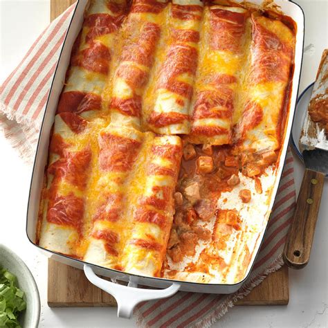 Simple Chicken Enchiladas Recipe Taste Of Home