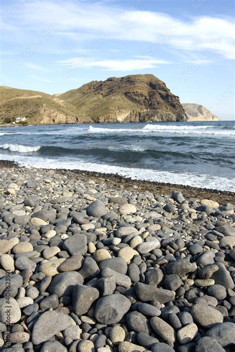 Playa De Las Negras Parque Natural Cabo De Gata N Jar Almeria Andalucia Espa A Stock Photo