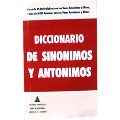 Diccionario De Sinónimos Y Antónimos Librería Nueva Generación