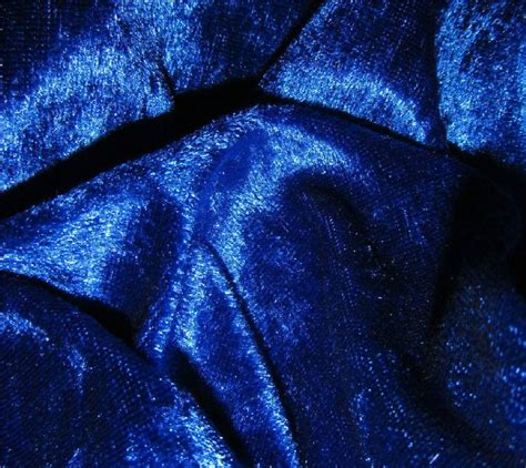 Royal Blue Crushed Velvet Fabric Craft Stretch Velour 150 Cm Wide