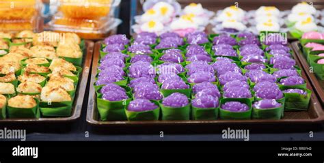 Tako Traditional Thai Pudding With Coconut Topping Is Dessert Of Thailand Made Of Flour