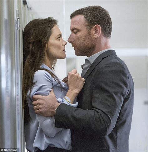 Liev Schreiber Pins Katie Holmes Against Wall In Tense Ray Donovan