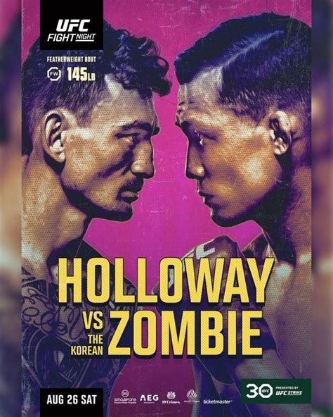 Ufc Fight Night 225 Card All Fights And Details For Holloway Vs The