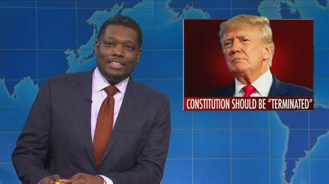 SNL’s Weekend Update Torches Trump's TERMINATE Constitution Rant