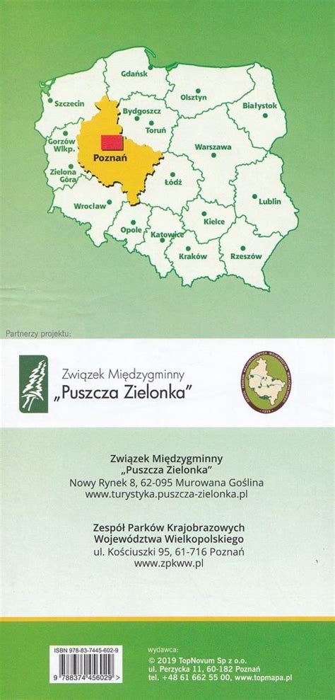 Puszcza Zielonka Mapa Turystyczna Topmapa Erli Pl