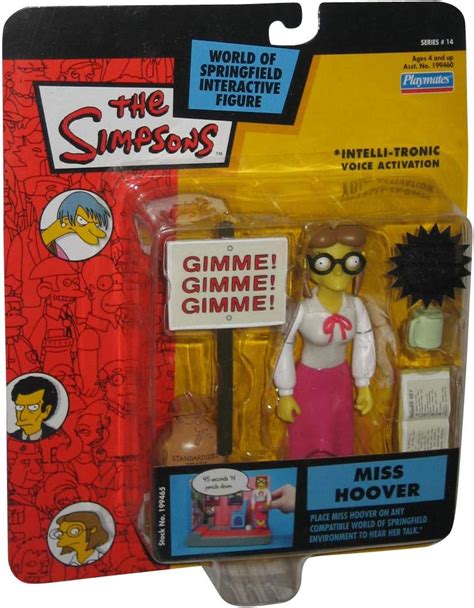 Playmates Simpsons Series 14 Miss Hoover Action Figure Toys And Games