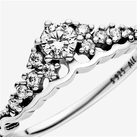 Fairytale Tiara Ring With Cubic Zirconia Sterling Silver Pandora Canada