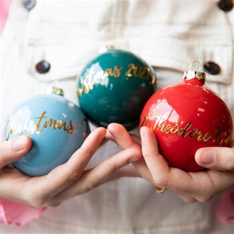 Personalised Ceramic Christmas Bauble By Star Glazers