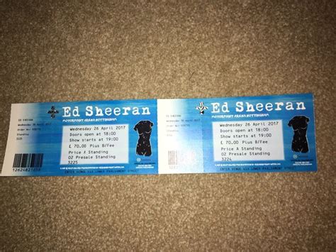 Ed sheeran tickets are highly sold like any other big name in music. Ed Sheeran tickets, Nottingham | in Stourbridge, West ...