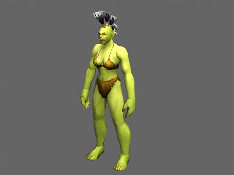 Orc Female Wow 3d Model 3ds Max Files Free Download Modeling 22595 On Cadnav