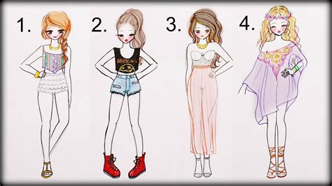how to draw girls clothes