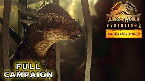 Full Malta Dlc Campaign Playthrough Jurassic World Evolution 2 Youtube
