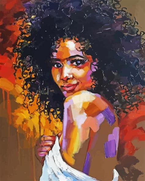 Afro Girl Paint By Numbers Bestpaintbynumbersshop