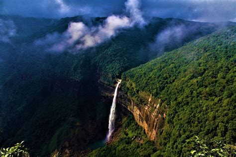 Meghalaya The Waterfalls And Cloud