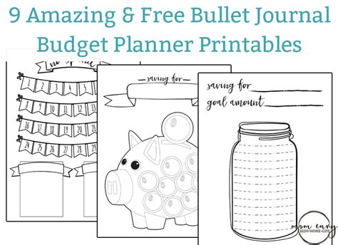 These free bullet journal printables make starting a bullet journal easy. Free Budget Planner Printables - 9 Free Bullet Journal Style Printables