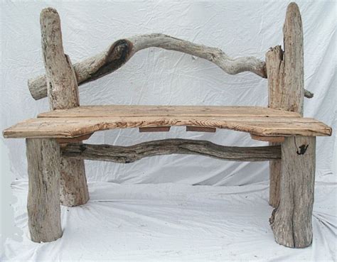 Driftwood Garden Bench