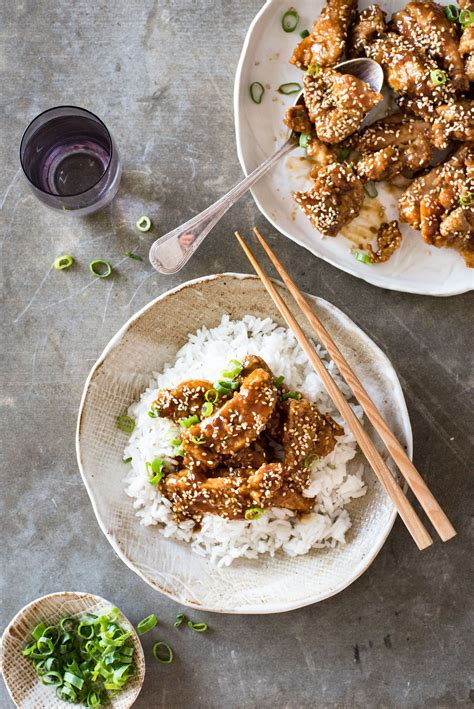 easy chinese honey sesame chicken baked not deep fried this chicken is coated in a gorgeous