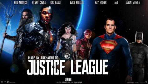 Justice League Movie Poster By Arkhamnatic On Deviantart
