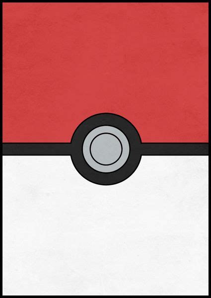 Minimal Pokéball Poster Pokemon Classic Art Print Pokemon Ideias