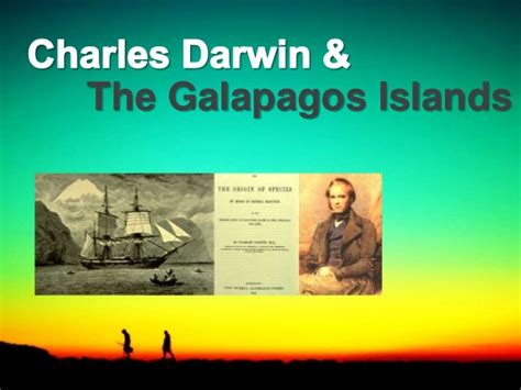 Charles Darwin And The Galapagos Islands