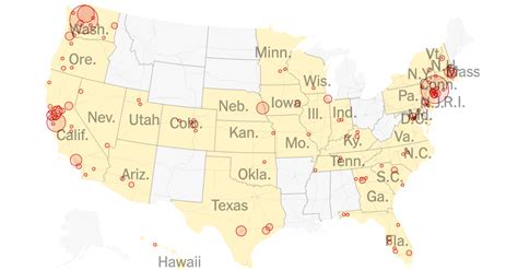 Tracking Every Coronavirus Case In The Us Full Map The New York Times