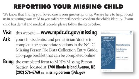 File A Missing Person Report Missingpersons