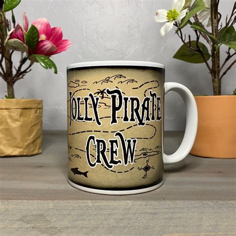 Jolly Pirate Mug Coffee Mug Mugs Pirate Cup Pirate Mug Etsy